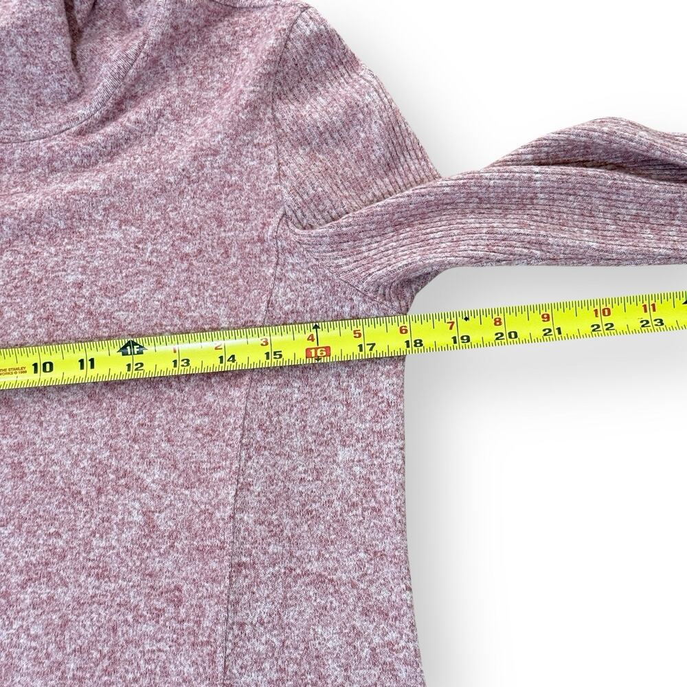 Anthropologie Saturday Sunday Brushed Fleece Turtleneck Sweater Pink Womens M - Picture 9 of 10